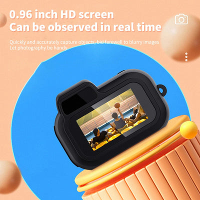 MemoraCam™ | Mini SLR-Style 1080P Pocket Camera – HD Action Cam with Built-In Display, Filters & Keychain Design