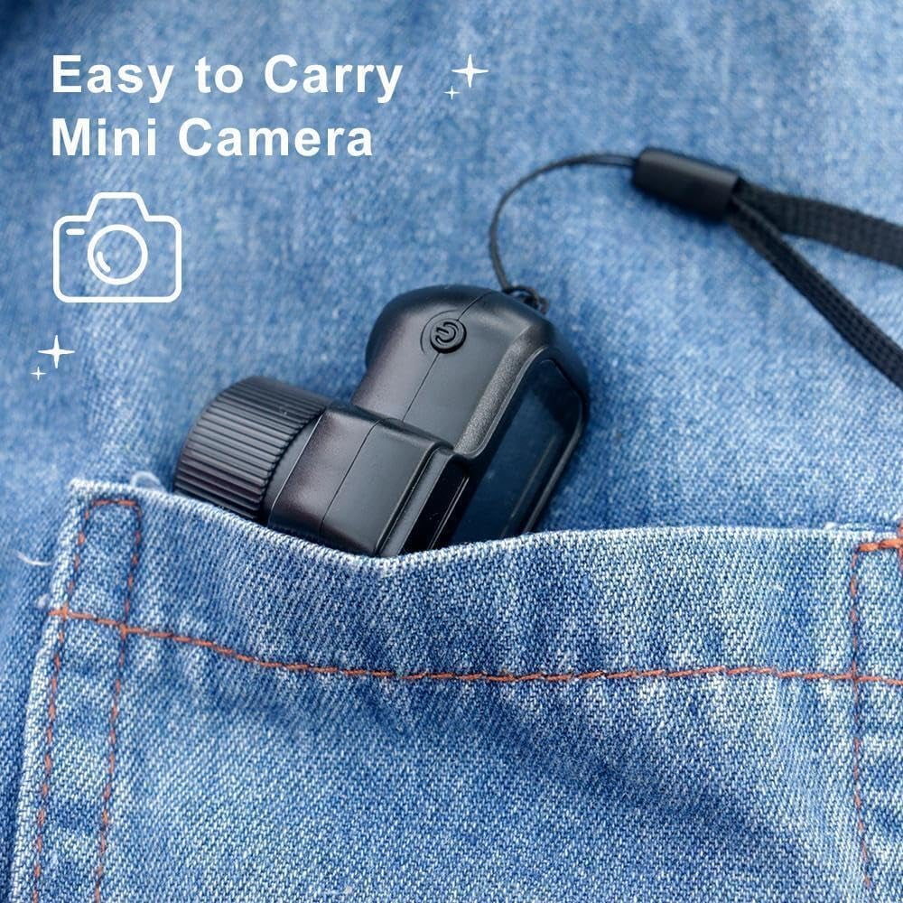 MemoraCam™ Mini 1080P Pocket Camera – SLR-Style HD Action Cam with Screen & Filters